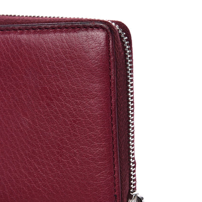 Gucci Pebbled Calfskin Soho Zip Around Wallet Cherry Gloss 13 of 15
