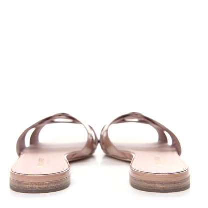 Saint Laurent Patent Calfskin Nu Pied 05 Slide Sandals 39 Nude 7 of 11