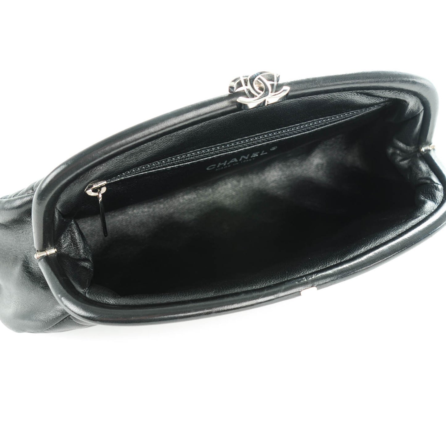 Lambskin Quilted Timeless Clutch Black