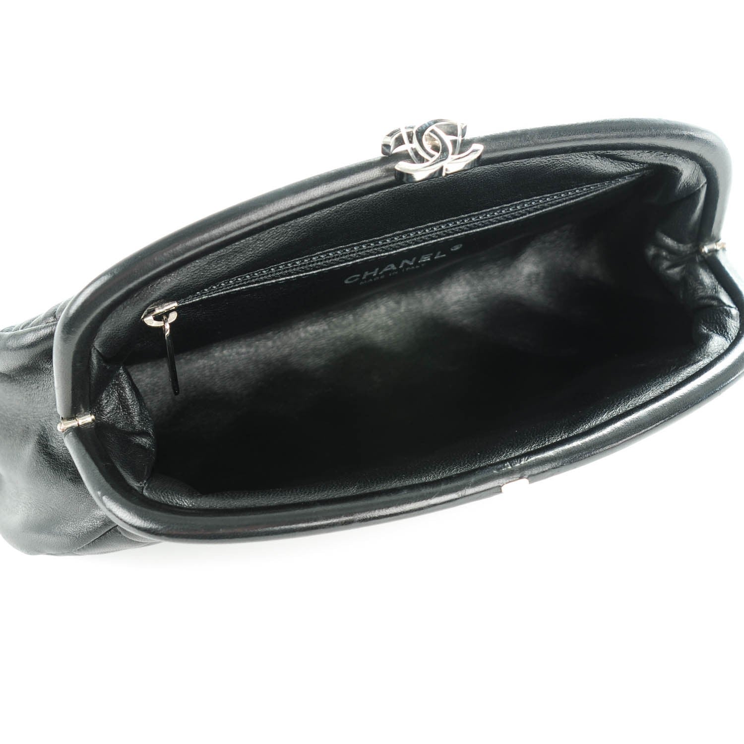 Chanel Lambskin Quilted Timeless Clutch Black 5 of 7