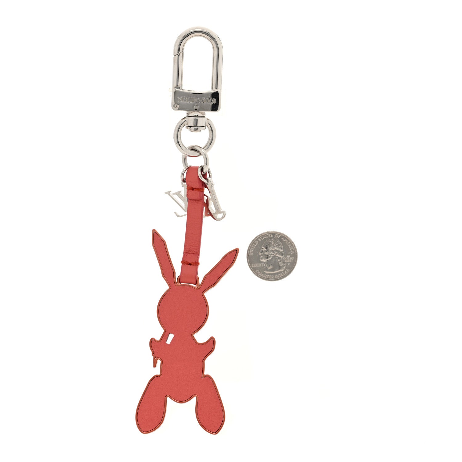 Louis Vuitton Calfskin Jeff Koons Masters LV Rabbit Bag Charm Key Ring 2 of 3