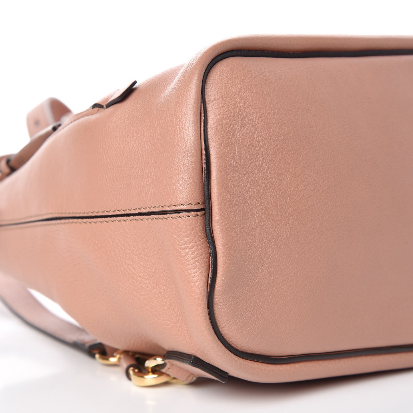 Suede Calfskin Small Faye Backpack Nougat