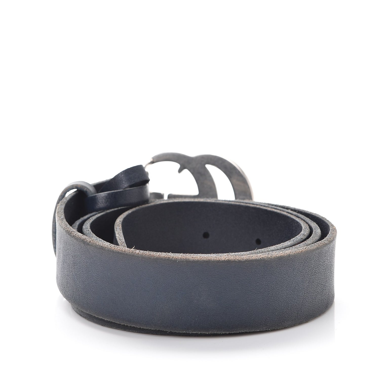 Cuoio Toscano Nickel Double G 30mm Belt 90 36 Blue