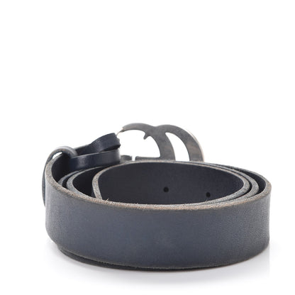 Gucci Cuoio Toscano Nickel Double G 30mm Belt 90 36 Blue 3 of 10