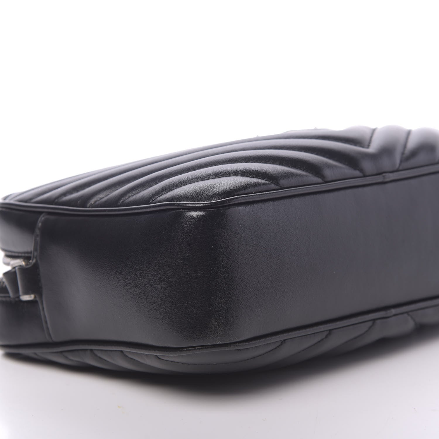 Saint Laurent Calfskin Matelasse Monogram Lou Camera Bag Black 7 of 9