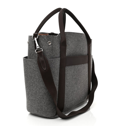 Hermes Felt Sac De Pansage Groom Bag Acier 2 of 8