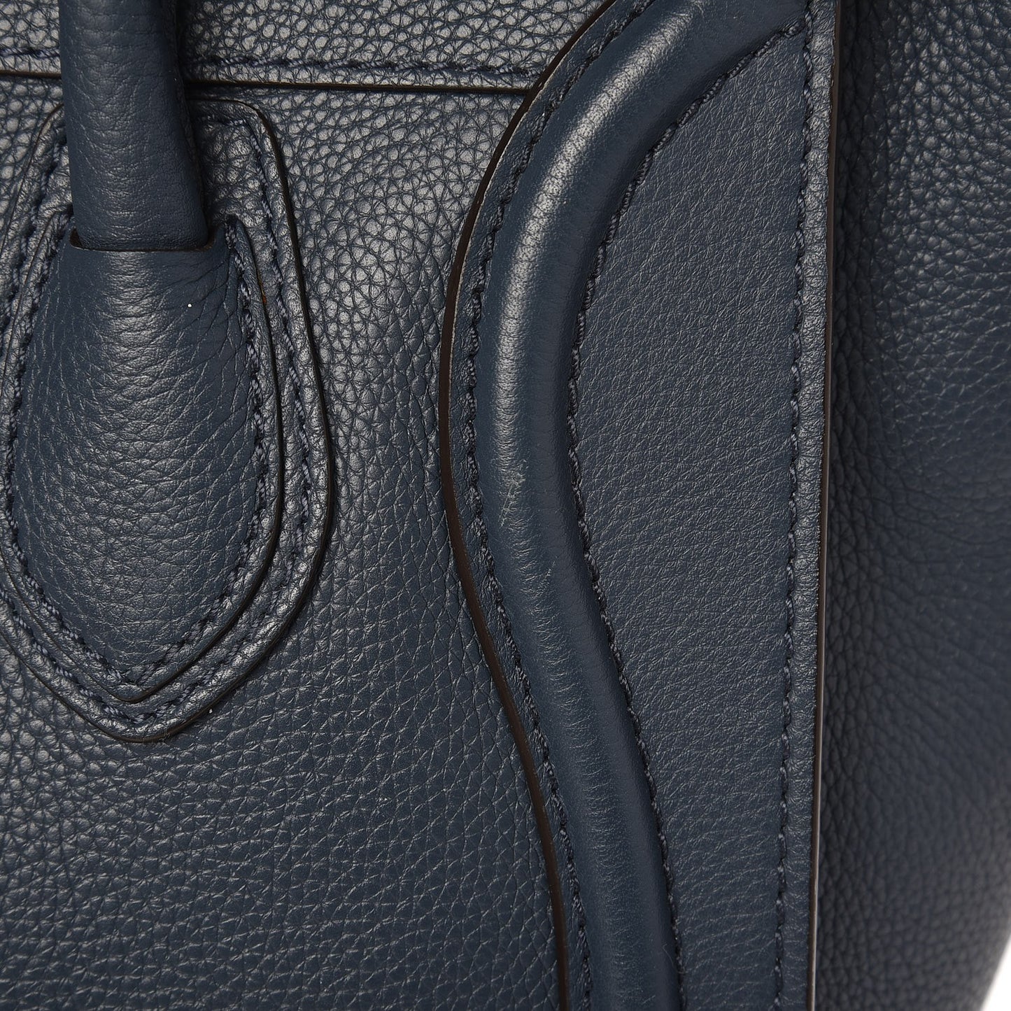 Drummed Calfskin Micro Luggage Orage