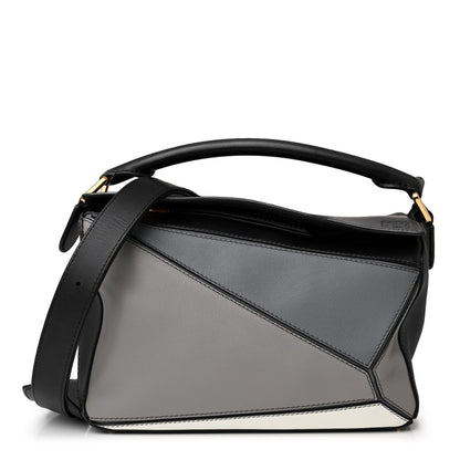 Loewe Calfskin Small Puzzle Bag Grey Multitone 1 of 10