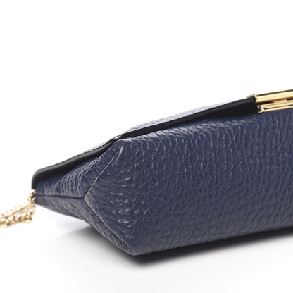 Burberry Signature Grain Medium Mildenhall Crossbody Bag Blue Carbon 10 of 11