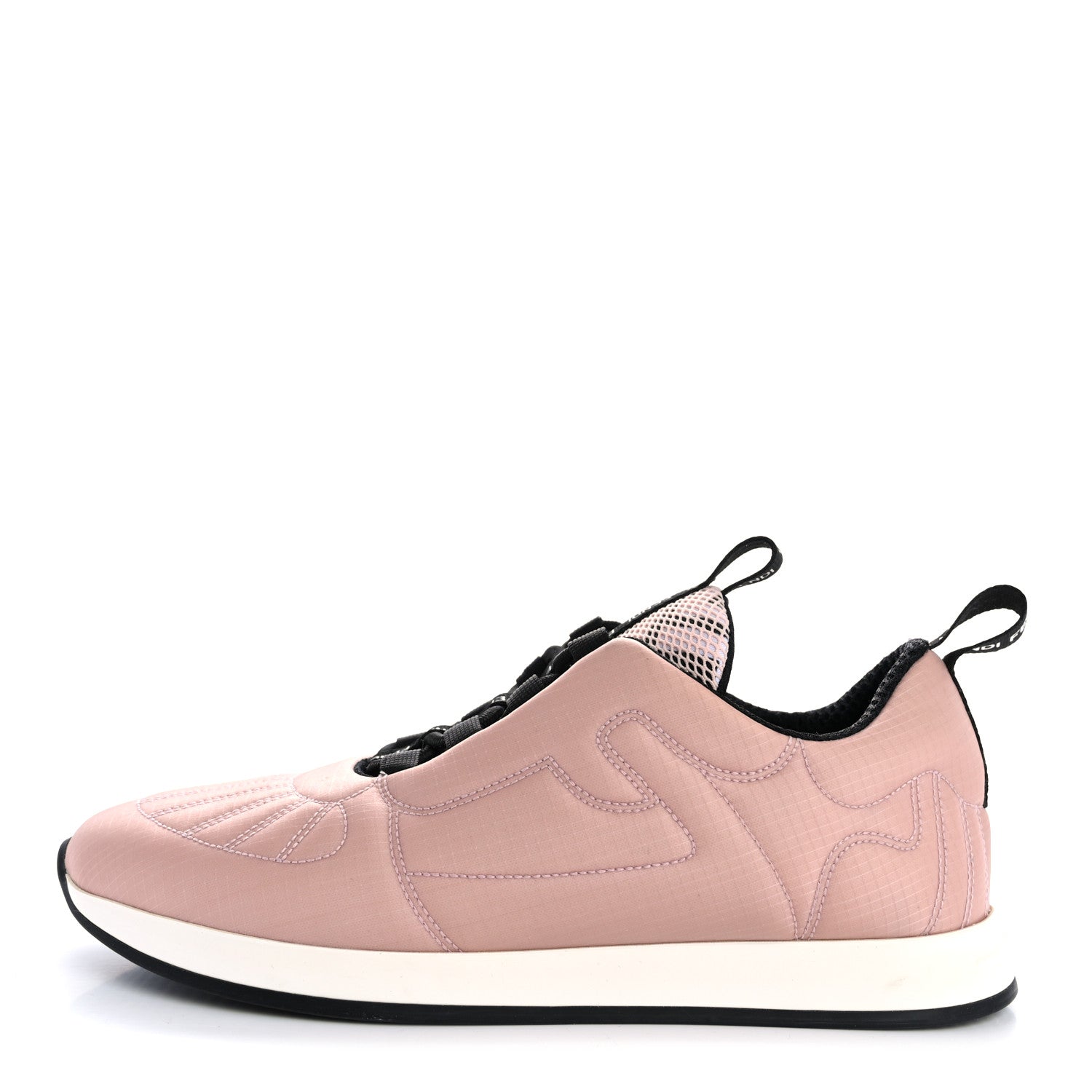 Fendi Nylon FFreedom Sneakers 36 White Rosa 1 of 12