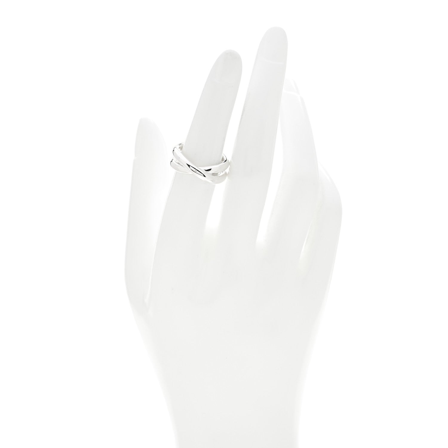 Tiffany Sterling Silver Paloma Picasso Crossover Ring 50 5.5 2 of 5