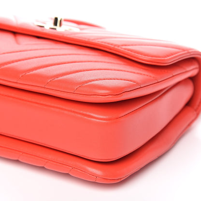 Chanel Lambskin Chevron Quilted Small Trendy CC Dual Handle Flap Bag Red 9 of 11
