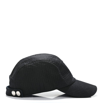 Hermes Cotton Viscose Stitched Hat 60 Black 5 of 8