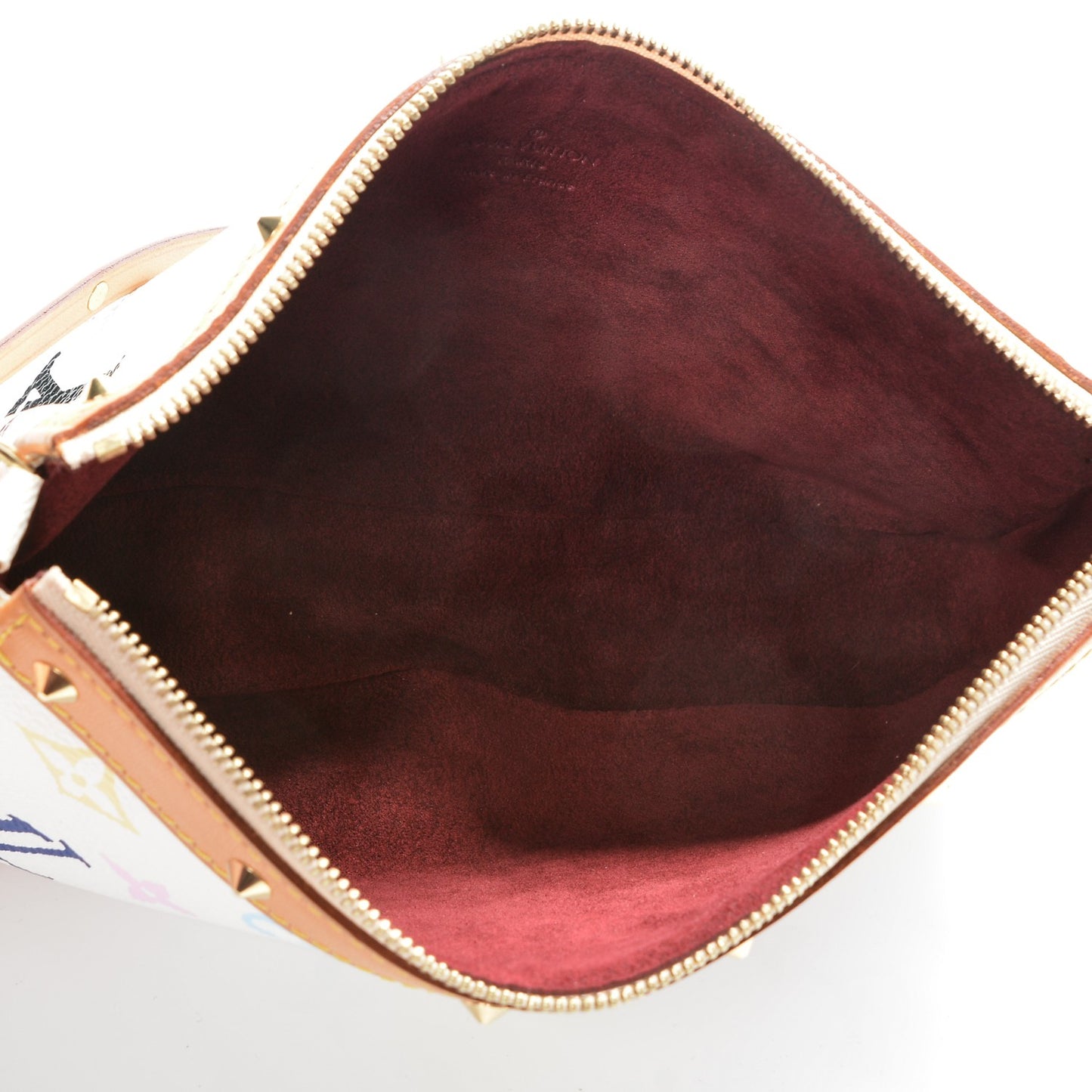 Monogram Multicolor Pochette Accessories White