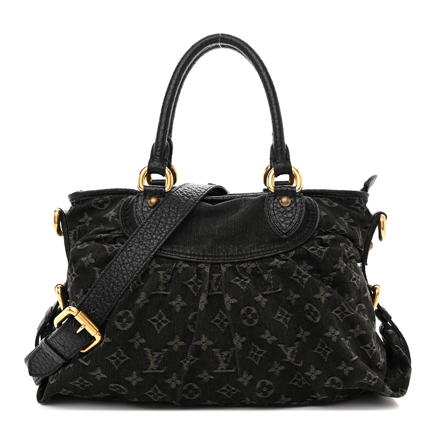Louis Vuitton Denim Neo Cabby MM Black 1 of 22