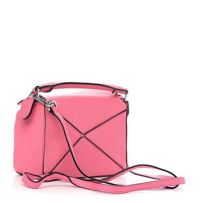 Loewe Calfskin Mini Puzzle Bag Wild Rose 2 of 9