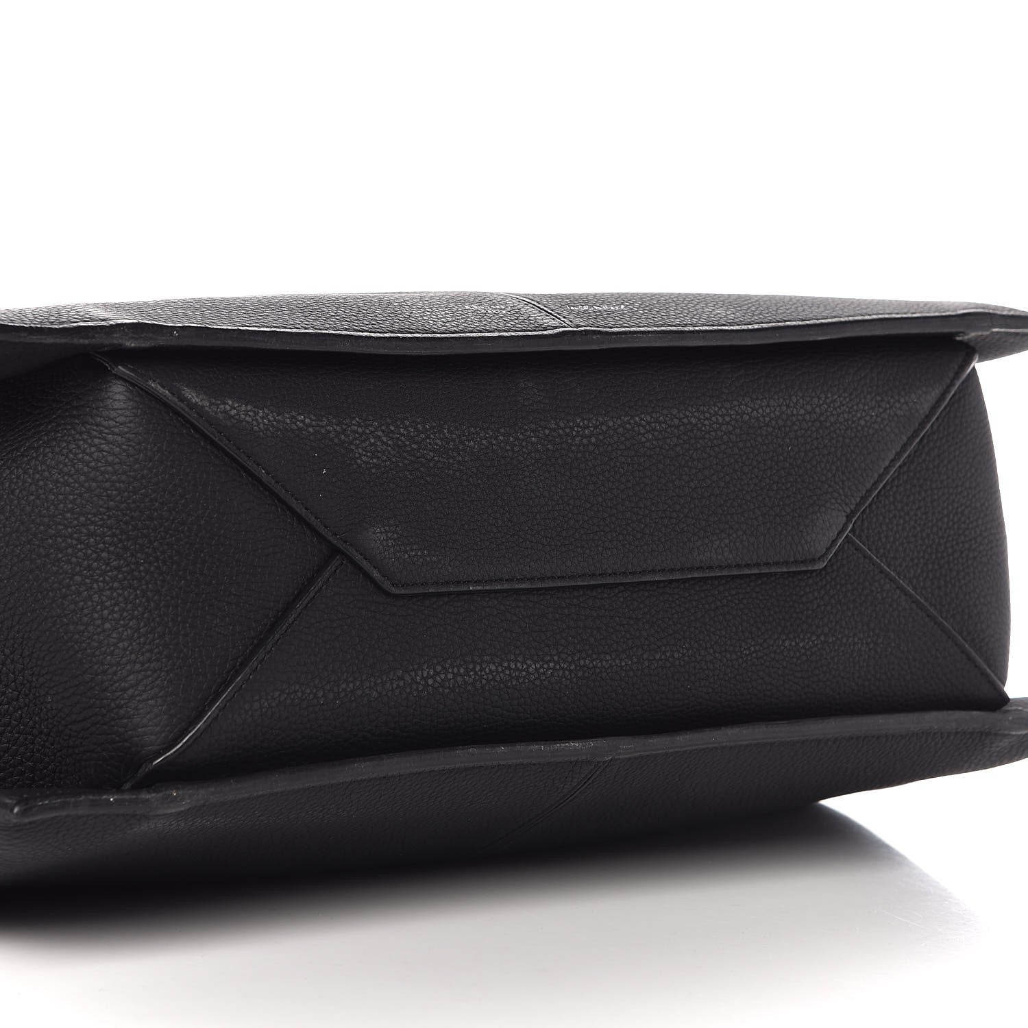 Celine Baby Grained Calfskin Medium Tri-Fold Bag Black 10 of 13