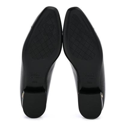 Chanel Lambskin Cap Toe CC Uniform Ballerina Flats 36.5 Black 6 of 11