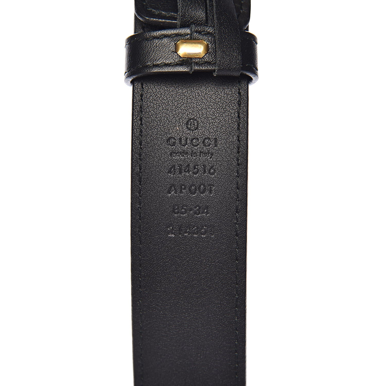 Gucci Calfskin Double G 30mm Belt 85 34 Black 4 of 7