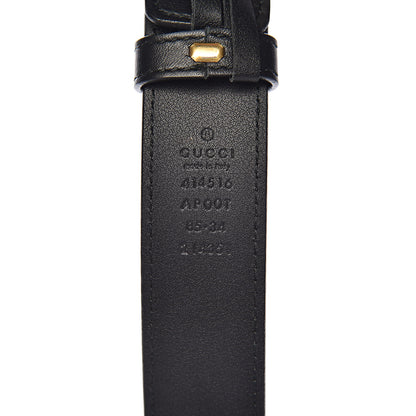 Gucci Calfskin Double G 30mm Belt 85 34 Black 4 of 7