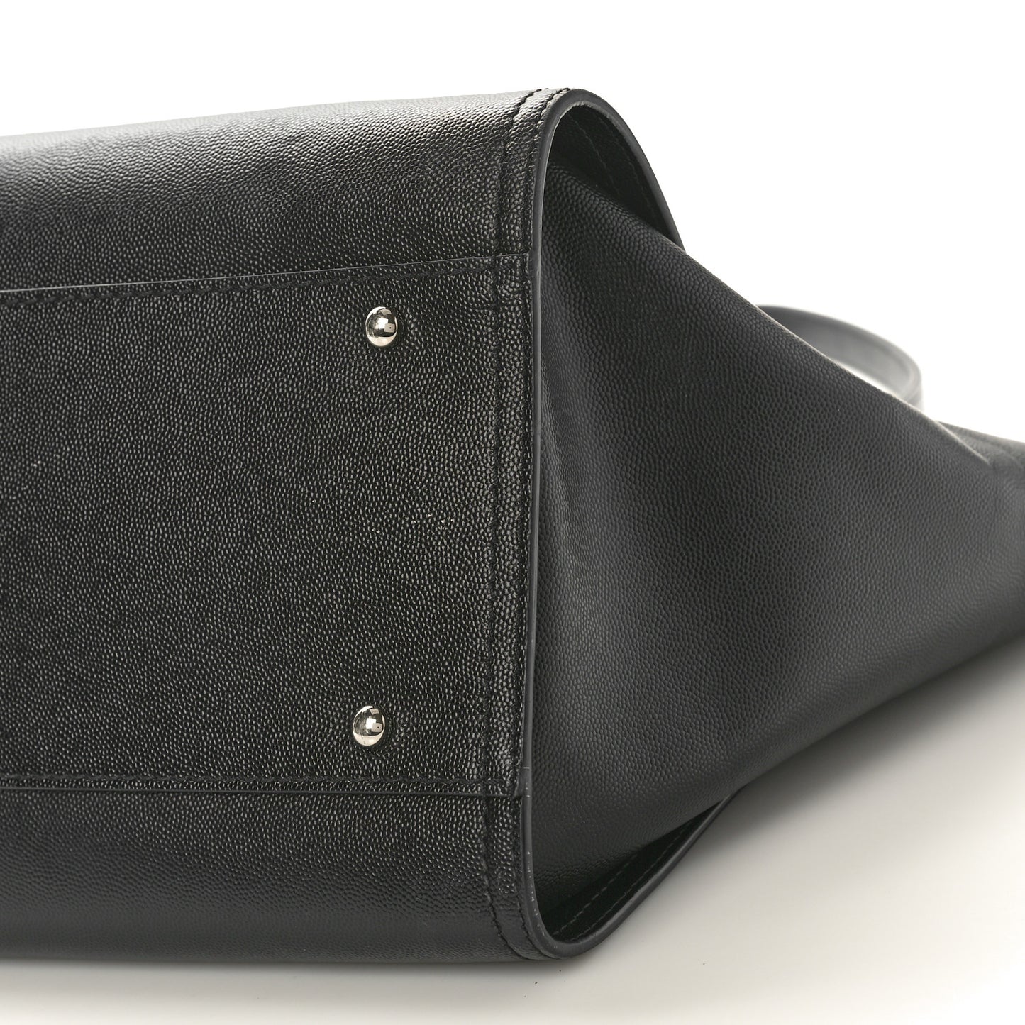 Caviar Medium Studded Deauville Tote Black