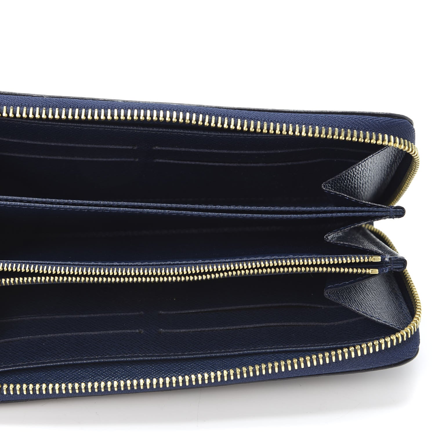 Louis Vuitton Damier Paillettes Zippy Wallet Blue 4 of 8