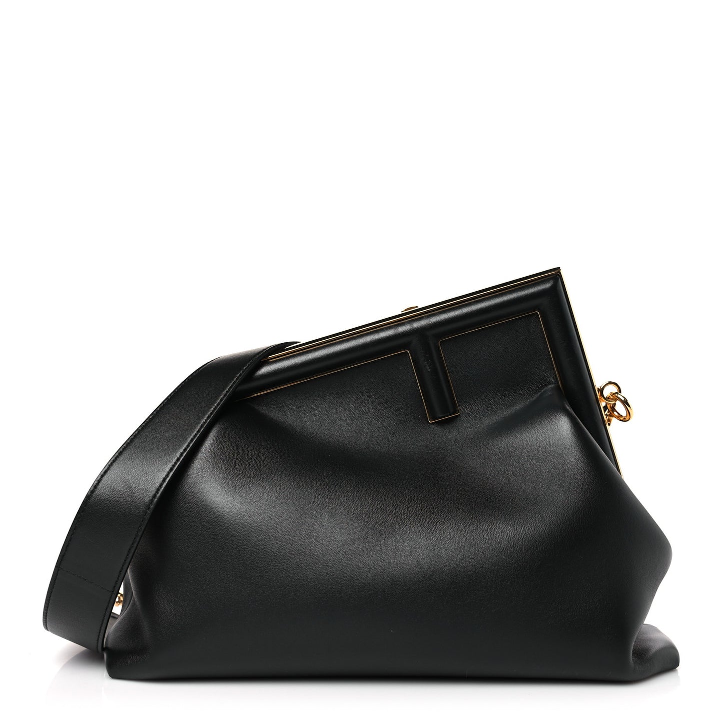 Shiny Nappa Medium Fendi First Black