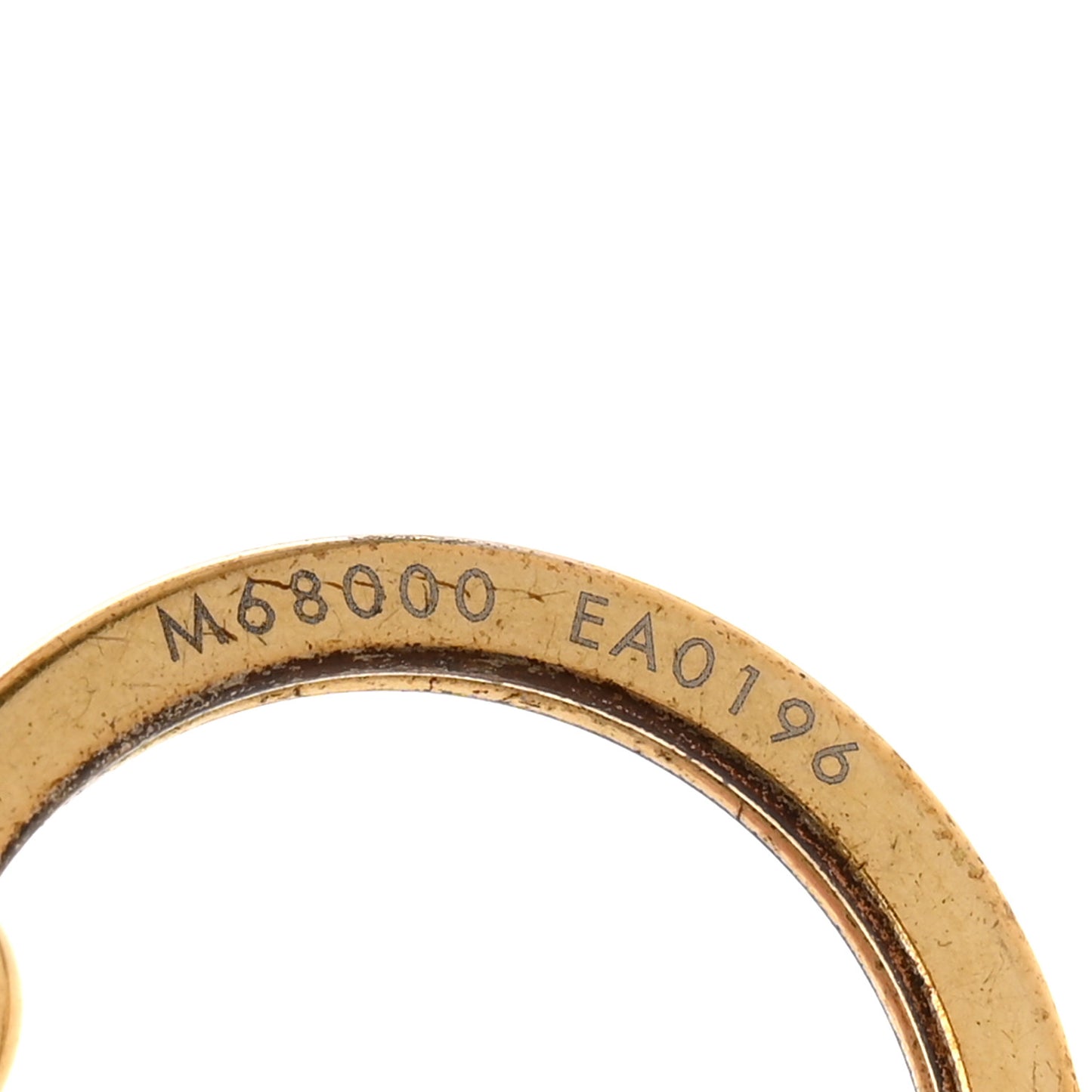 LV Circle Bag Charm Key Holder Gold