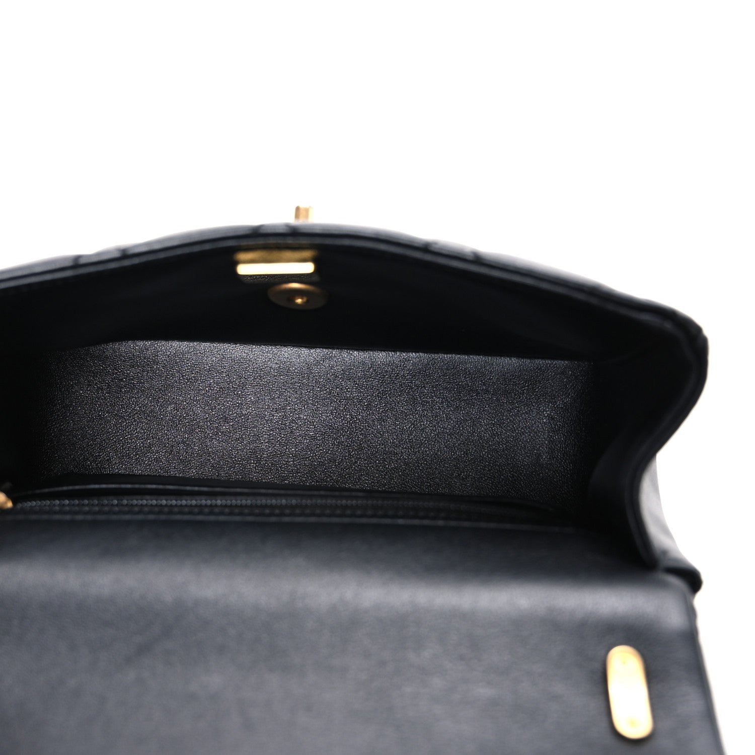 Chanel Shiny Lambskin Quilted Pearl Twist Mini Square Flap Black 5 of 10