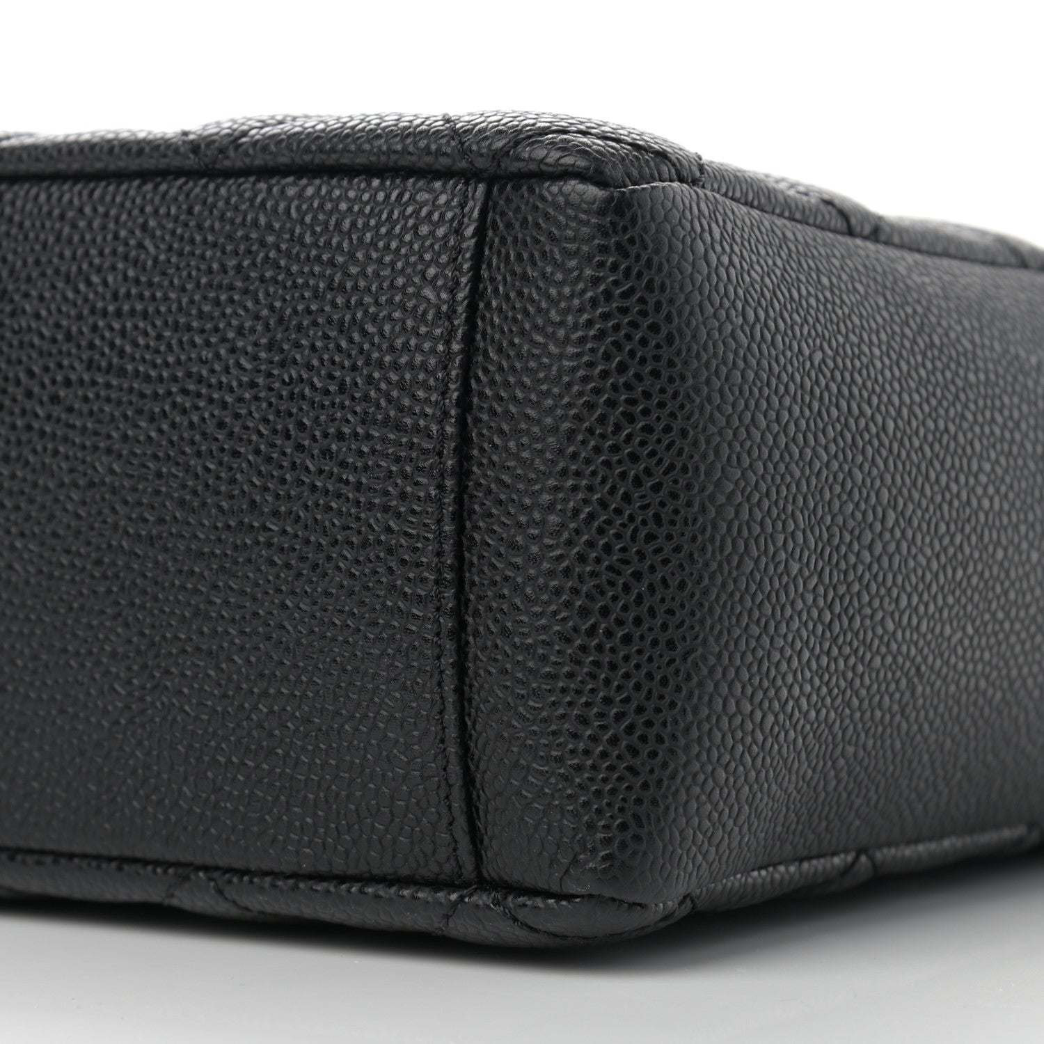 Chanel Caviar Quilted Petit Shopping Tote PST Black 10 of 12
