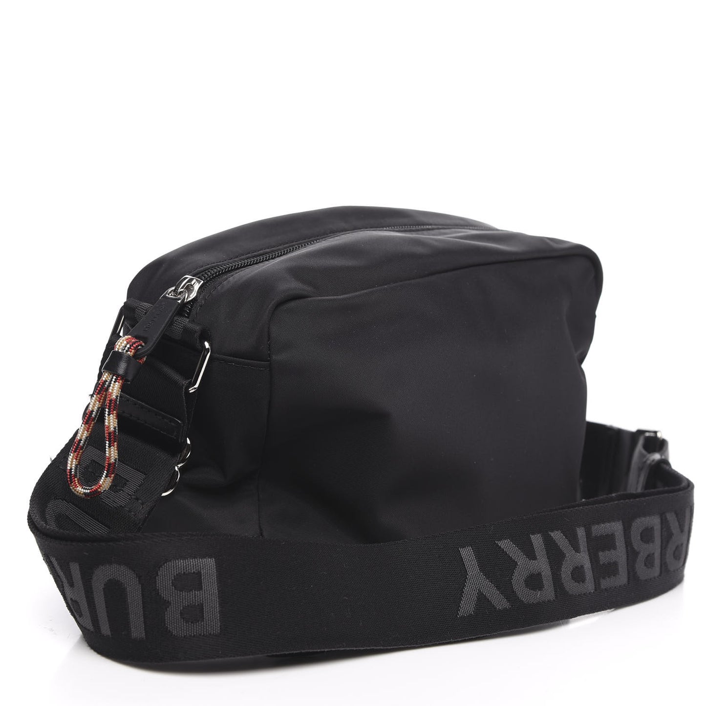 Nylon Logo Detail Crossbody Bag Black
