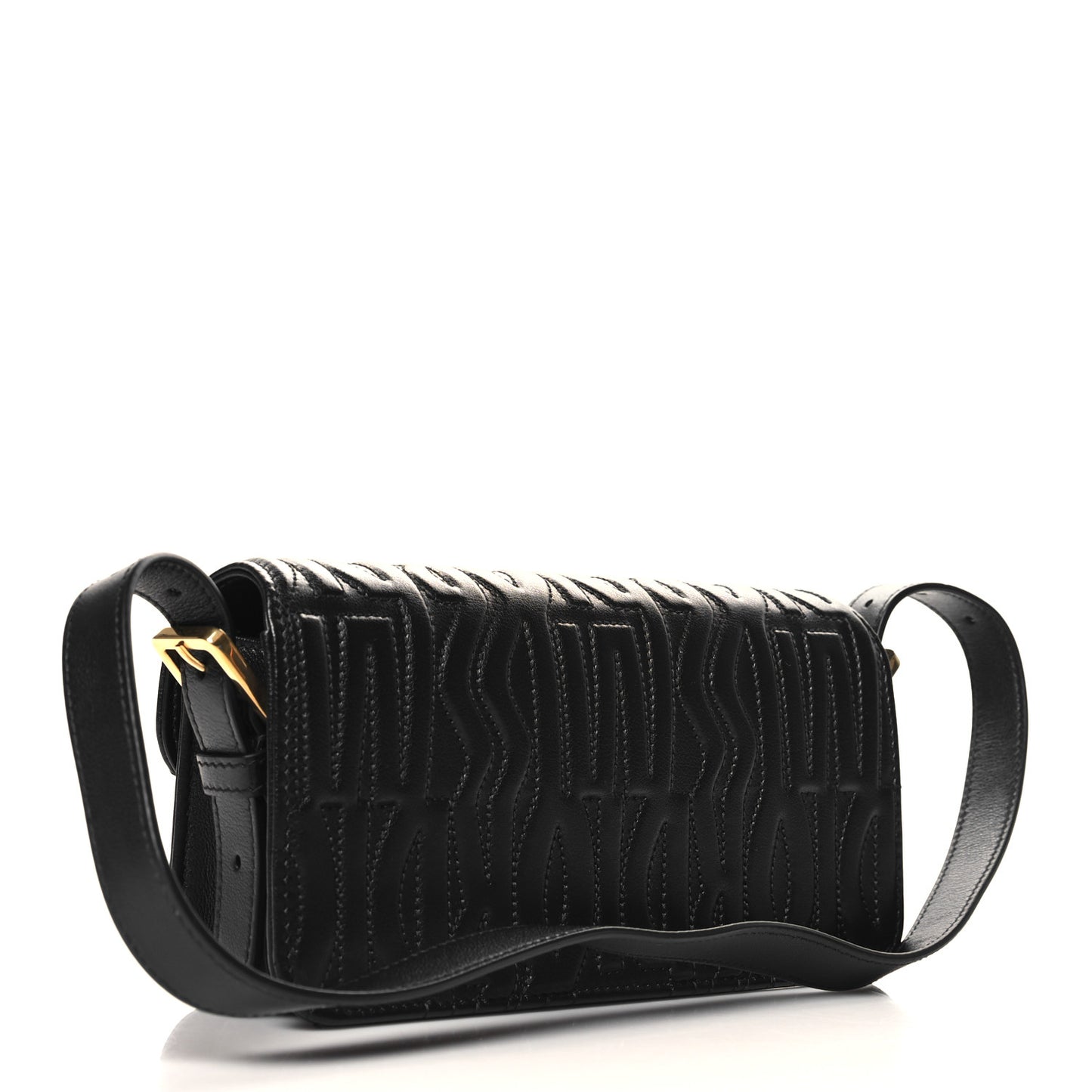 Calfskin Quilted All Over Miss Dior Flap Black