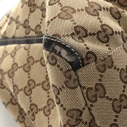 Gucci Monogram Large D Gold Hobo Dark Brown 11 of 13