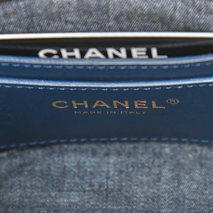 Chanel Lambskin Resin Elegant Chain Vanity Case Black 6 of 9