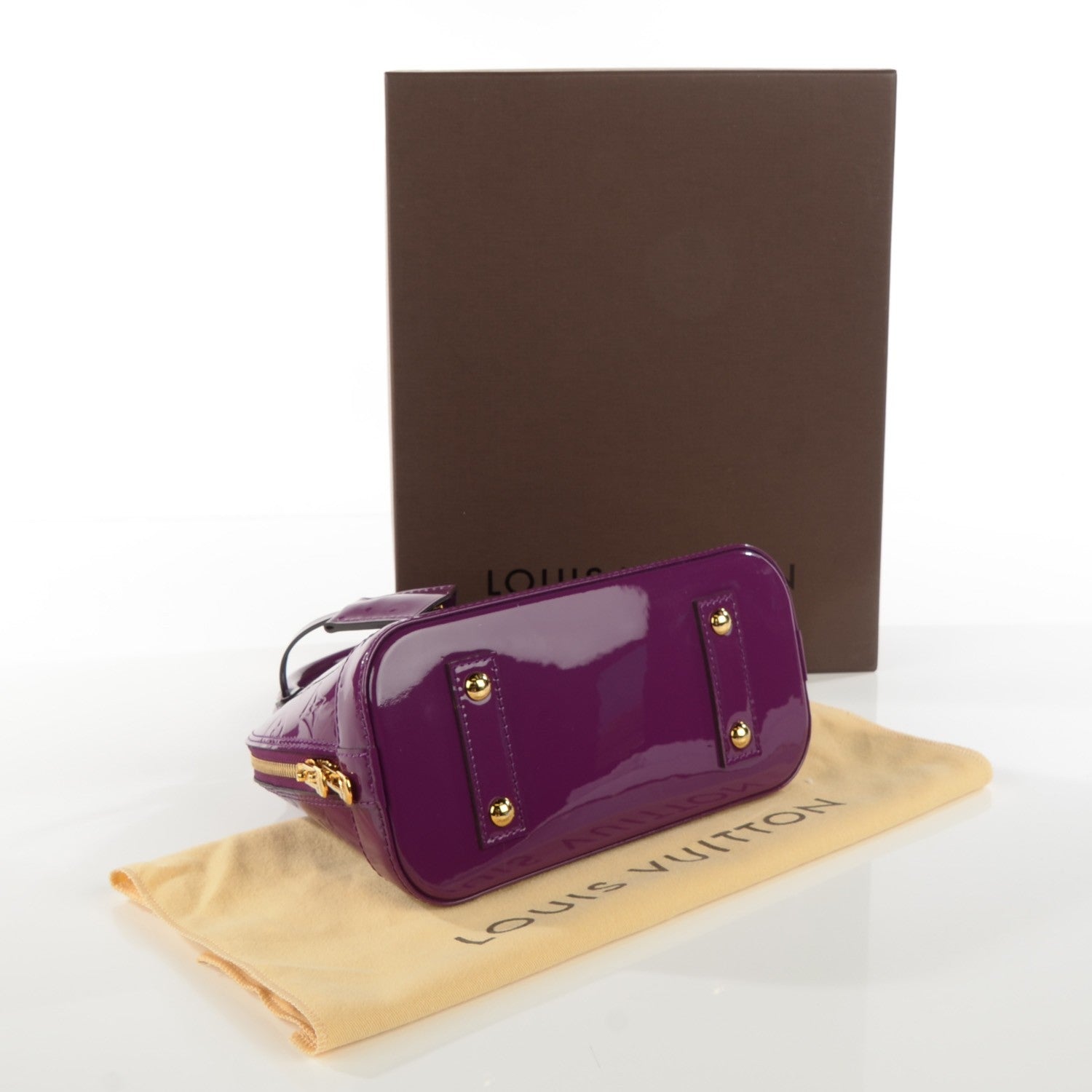 Louis Vuitton Vernis Alma BB Amethyste 4 of 8