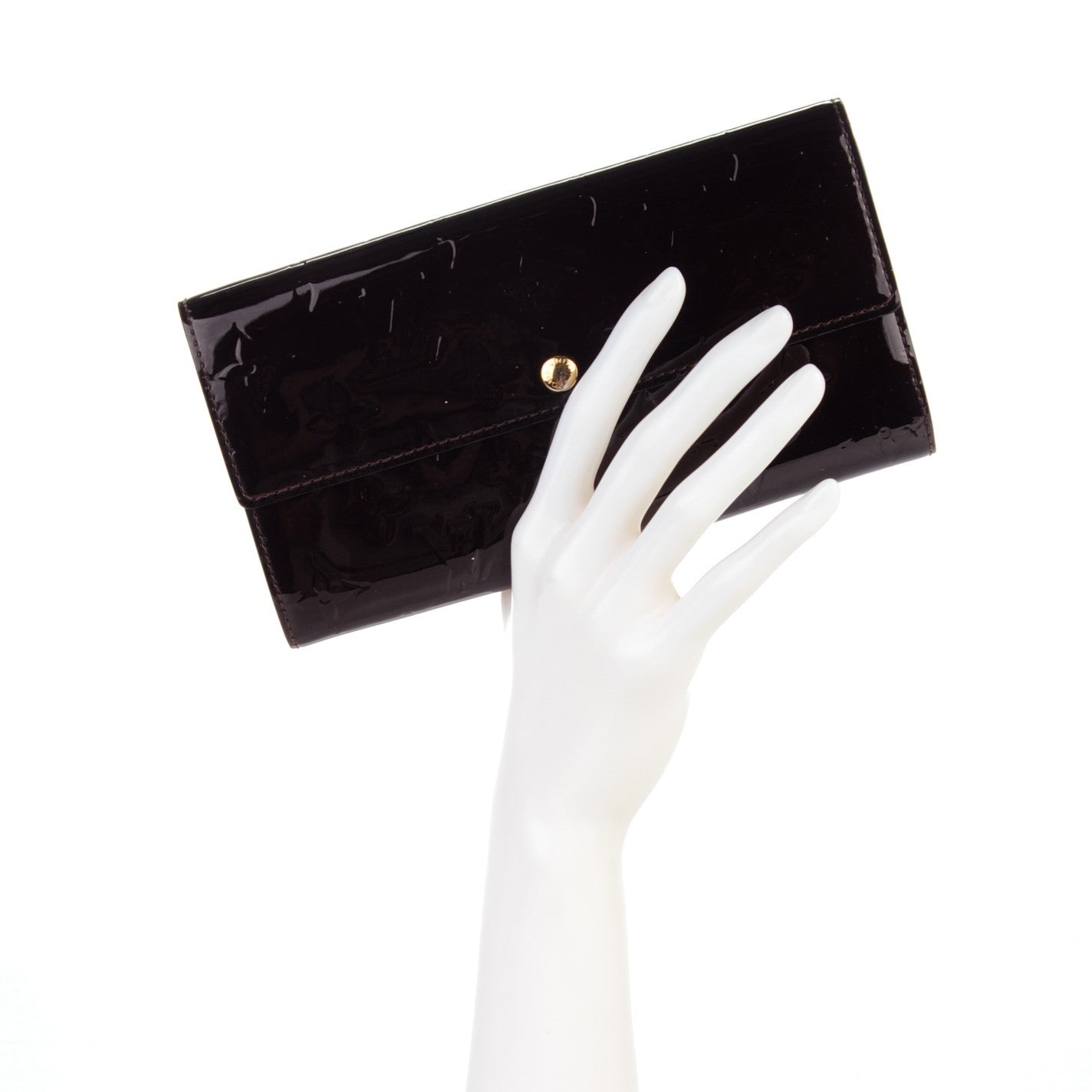 Louis Vuitton Vernis Sarah Wallet Amarante 2 of 9