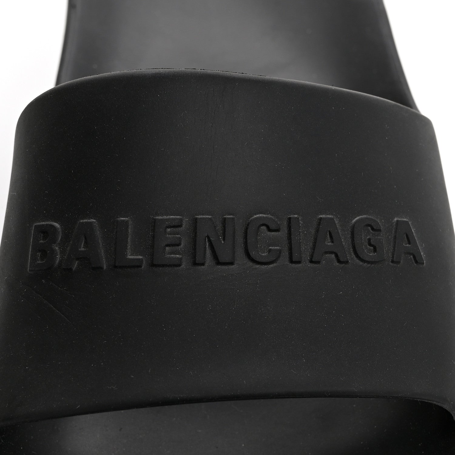Balenciaga Rubber Chunky Platform Slide Sandals 35 Black 7 of 8