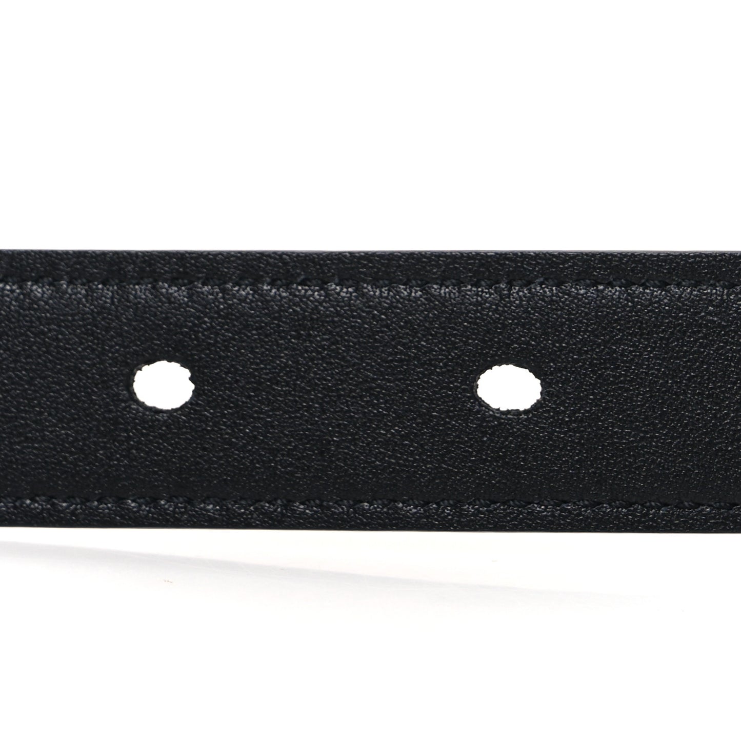 Grained Calfskin Monogram Square Buckle Belt 65 26 Black