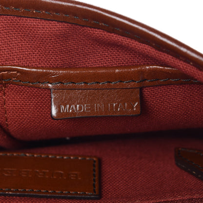 Burberry Haymarket Check Suede Brickfield Crossbody Brown 7 of 11