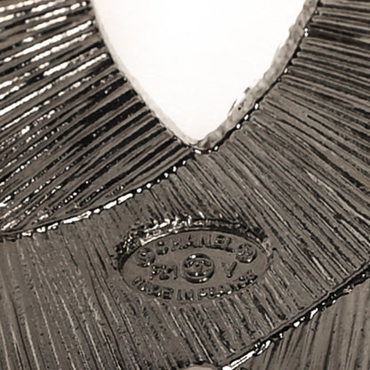 Chanel Baguette Crystal CC Brooch Silver 3 of 3