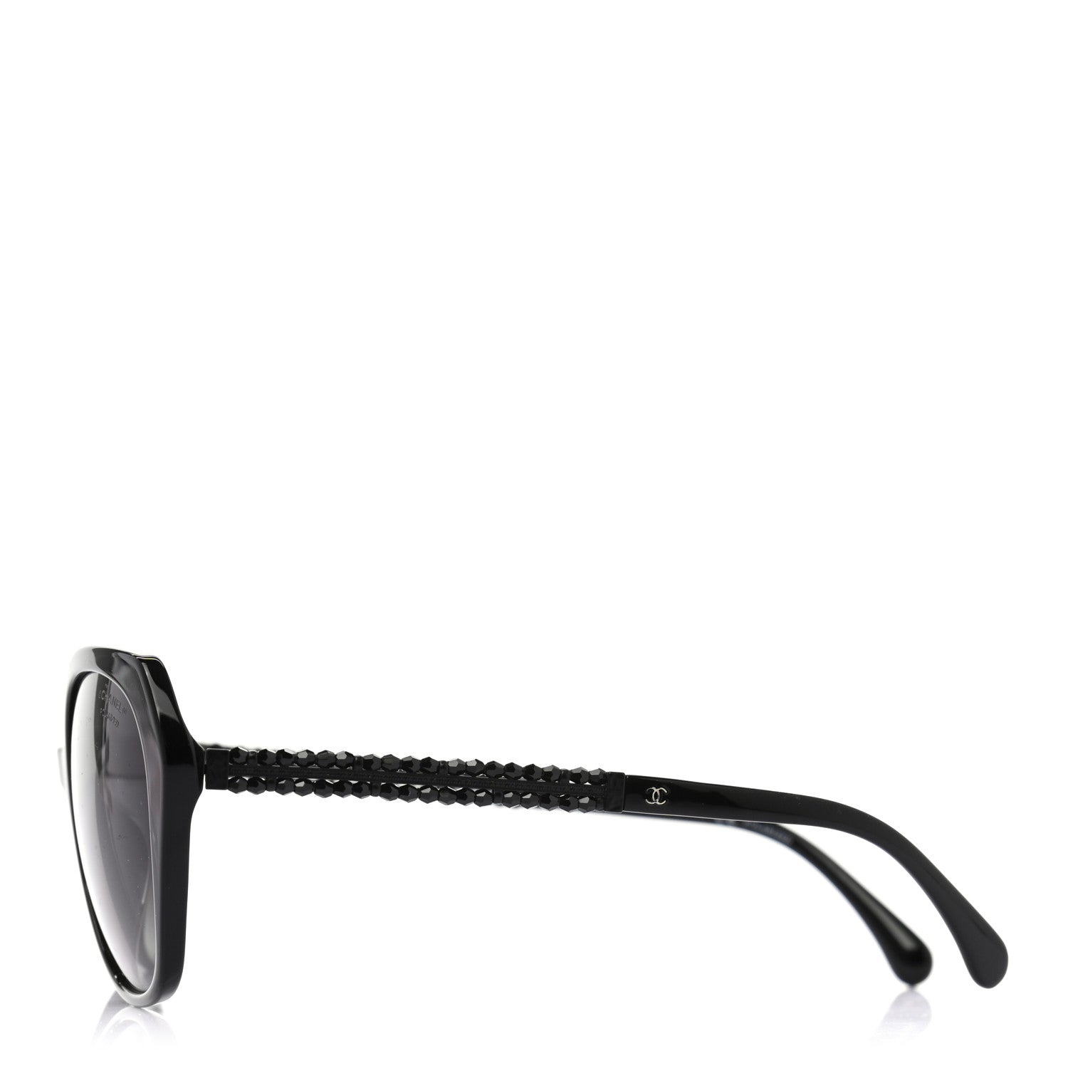 Chanel Acetate Cat Eye 5375 Sunglasses Black 3 of 7