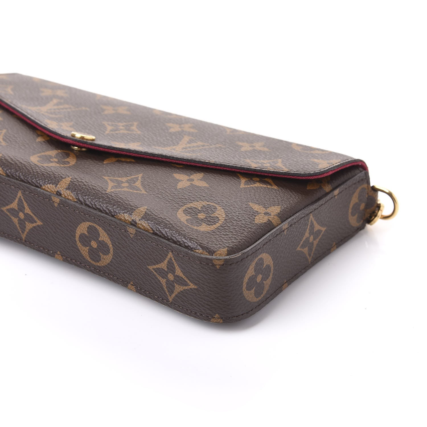 Louis Vuitton Monogram Pochette Felicie Chain Wallet Fuchsia 7 of 10