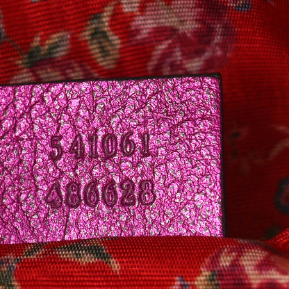 Gucci Laminated Nappa Trapuntata Small Zumi Shoulder Bag Fuxia 7 of 10