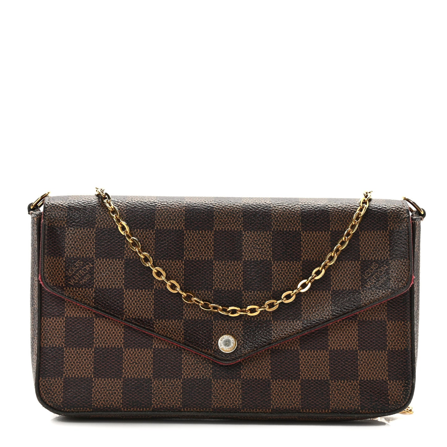 Damier Ebene Pochette Felicie Chain Wallet