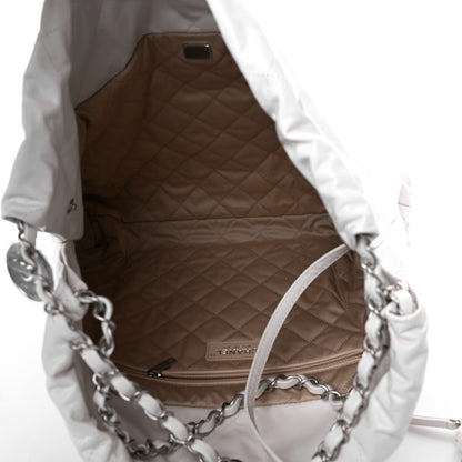 Chanel Shiny Calfskin Quilted Chanel 22 White 4 of 7