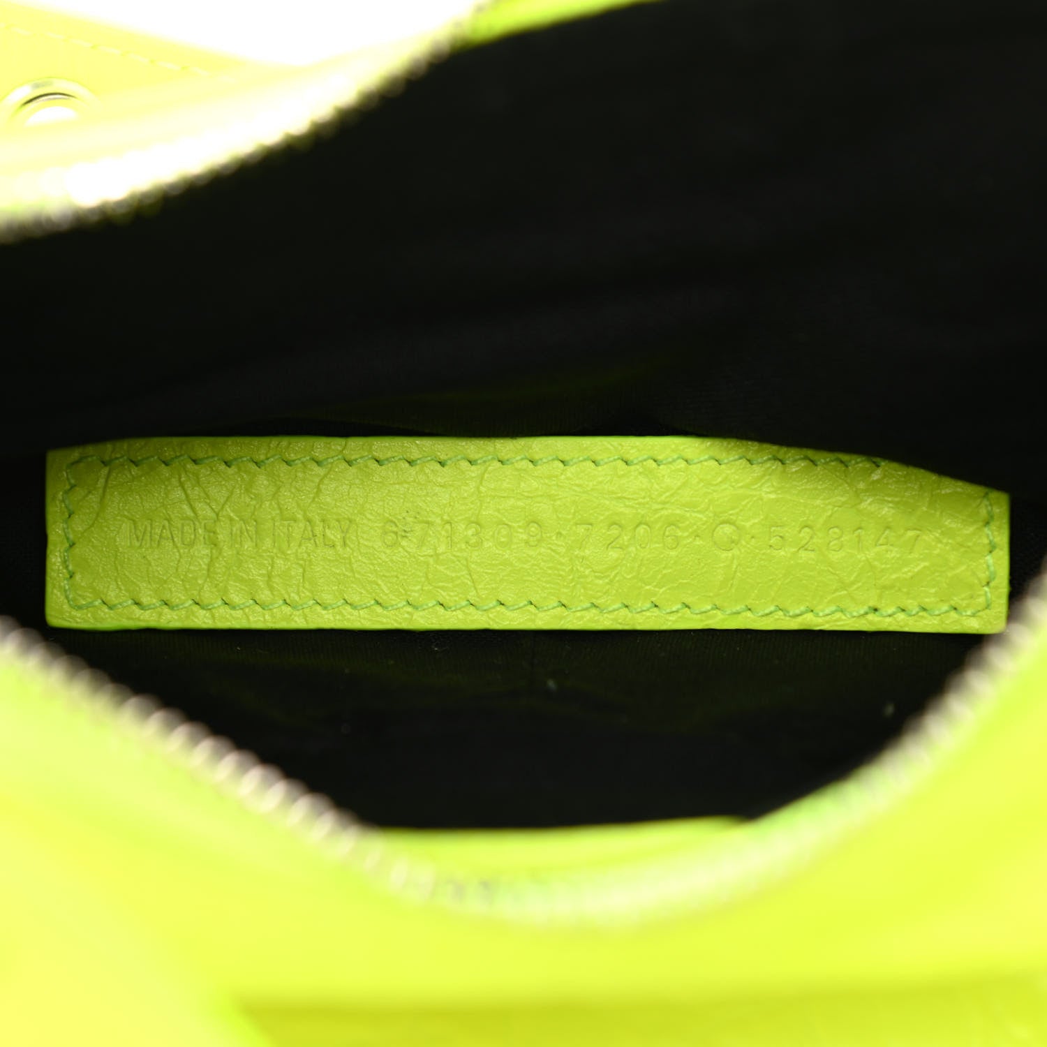 Balenciaga Agneau Arena Le Cagole Shoulder Bag XS Fluo Yellow 8 of 9