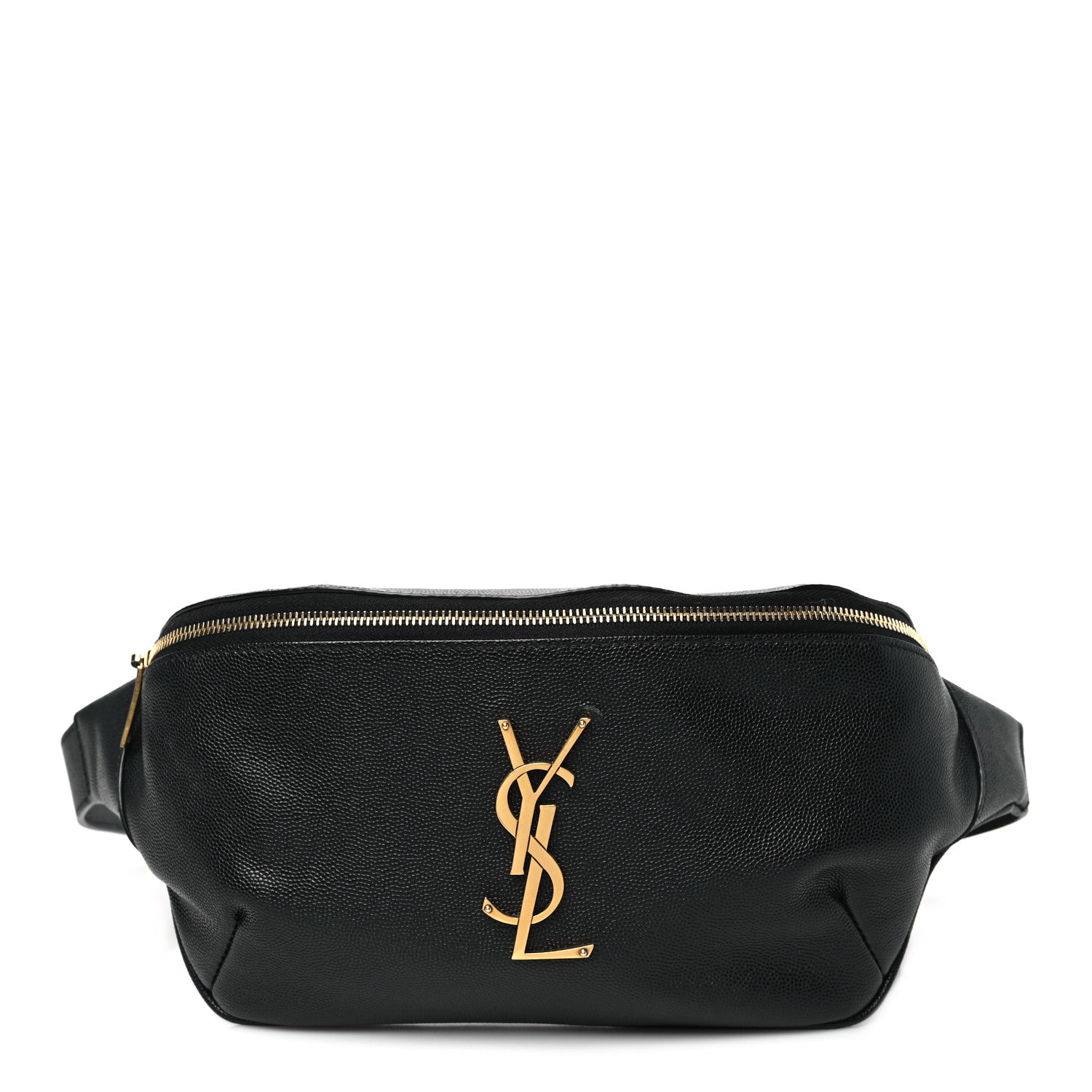 Saint Laurent Grain De Poudre Monogram Belt Bag Black 1 of 11