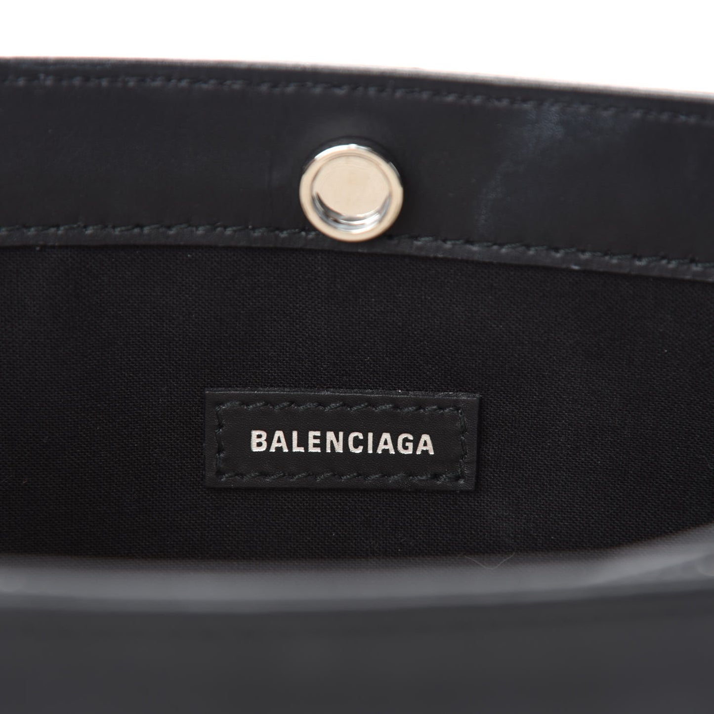 Cotton Canvas Pochette Crossbody Bag Black