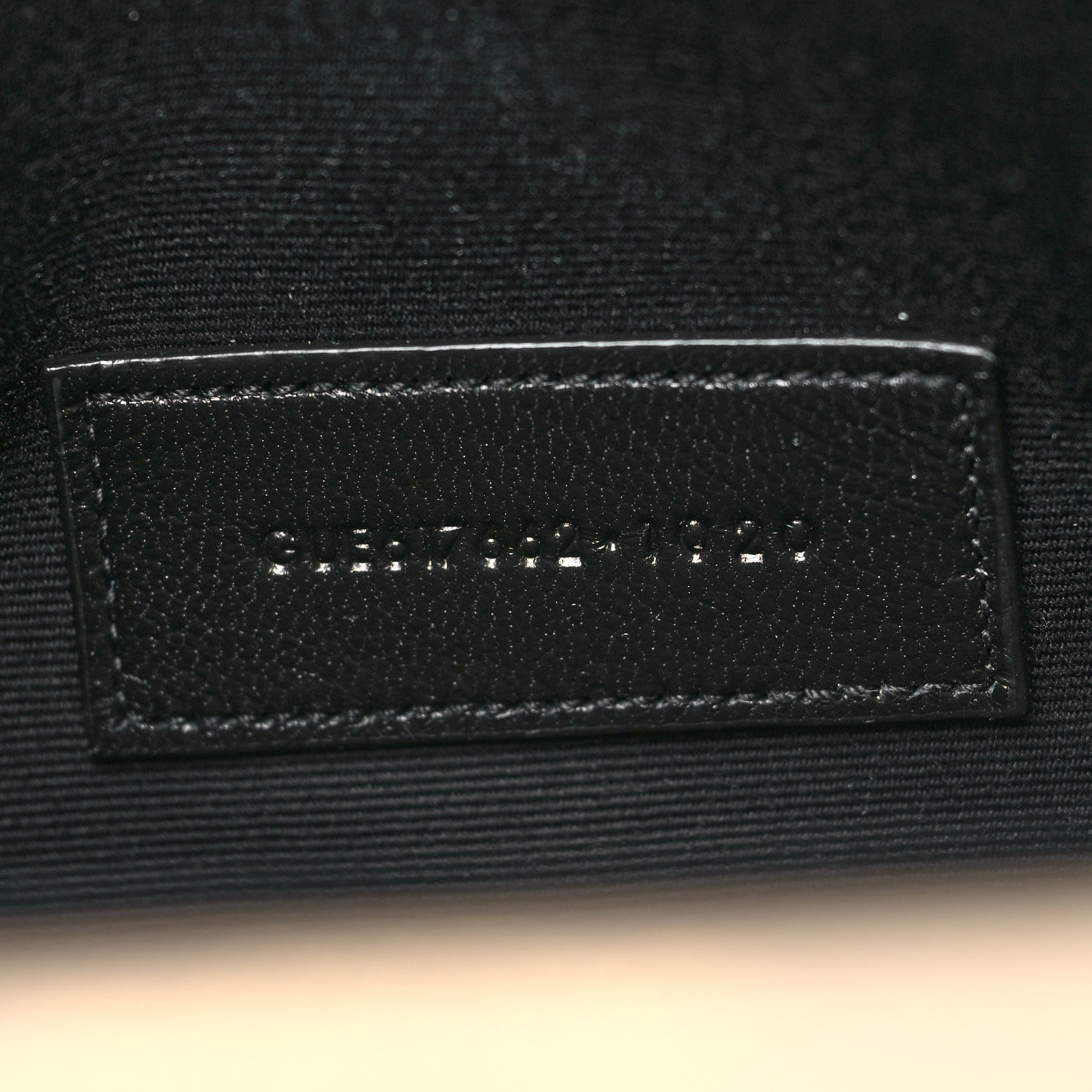 Saint Laurent Grain De Poudre Matelasse Chevron Monogram Envelope Clutch Dark Beige 7 of 10