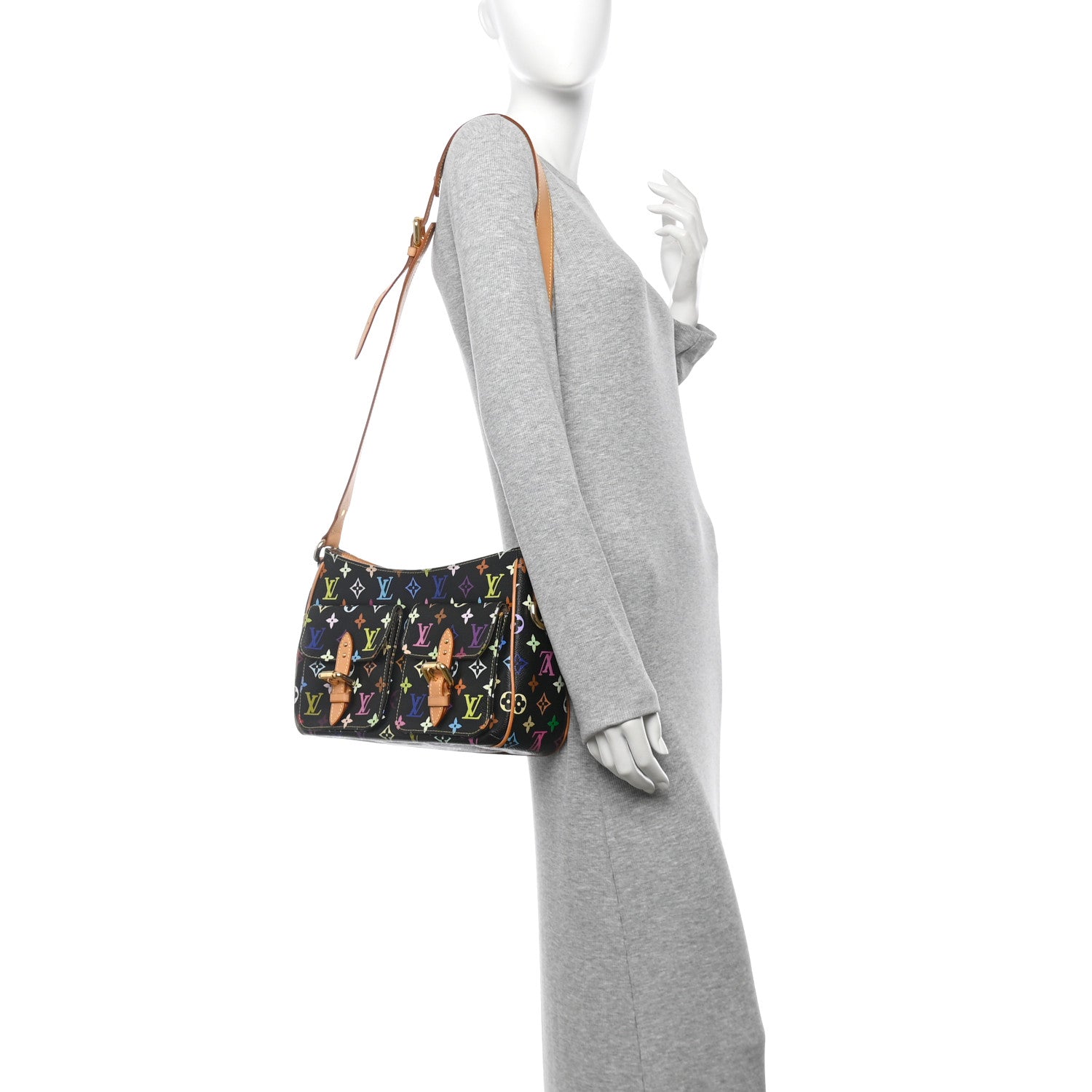 Louis Vuitton Monogram Multicolor Lodge GM Black 1737468